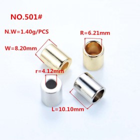 Bronze/Rose Gold/White/Glossy black/Gold/Platinum/Matte black-Alloy End Stopper