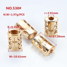 Bronze/Rose Gold/Glossy black/Gold/White/Platinum/Matte black-Alloy End Stopper