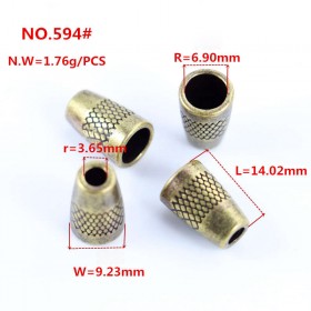 Gold/Bronze/Rose Gold/Glossy black/White/Platinum/Matte black-Alloy End Stopper