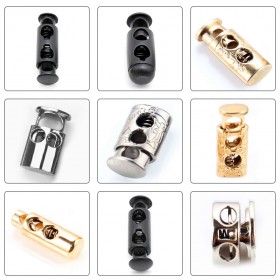 Bronze/Rose Gold/Glossy black/White/Matte black/Gold/Platinum-Alloy Porous Rotundity Spring Buckle