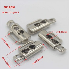 Gold/Platinum/Rose Gold/Glossy black/Bronze/White/Matte black-Alloy Spring Buckle