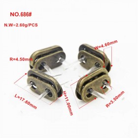 Gold/Platinum/Rose Gold/Glossy black/Bronze/White/Matte black-Alloy Spring Buckle Gold/Platinum/Rose Gold/Glossy black/Bronze/White/Matte black-Alloy Spring Buckle