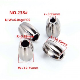 Gold/Bronze/White/Platinum/Matte black/Rose Gold/Glossy black-Alloy End Stopper